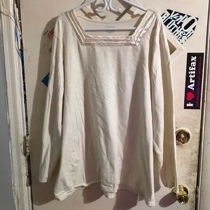 🍦Cream long-sleeved t shirt🍦